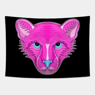 cheetah cartoon face Tapestry