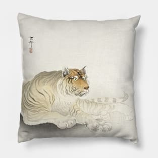 Ohara Koson Tiger Pillow