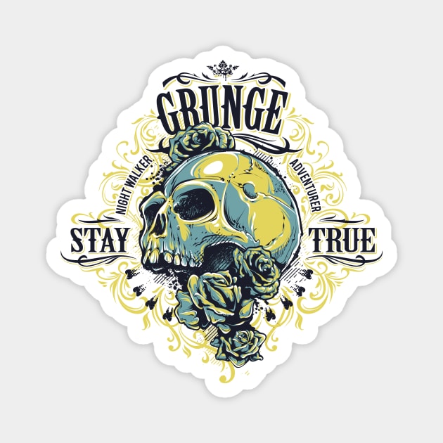 Grunge: STAY TRUE Magnet by TheMioStore