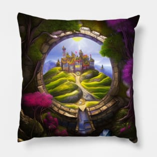 A fantasy portal to a new world Pillow