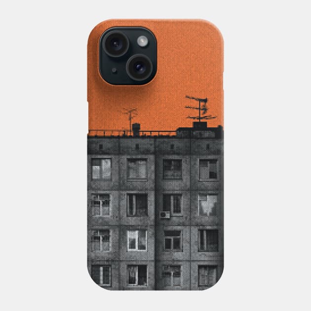 POST-SOVIET PANELKA // Typical russian panel houses Phone Case by MSGCNS