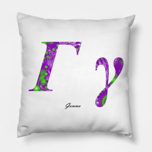 Gamma Greek Alphabet Pillow