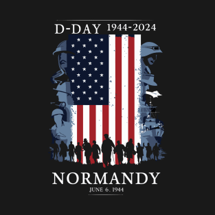 1944 D-Day 2024 80th Anniversary Normandy T-Shirt