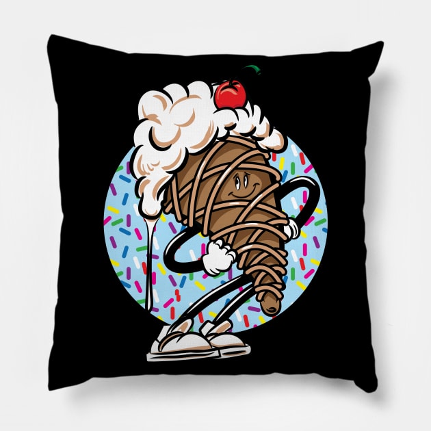 Proud Vanilla Ice Cream Cone Pillow by eShirtLabs