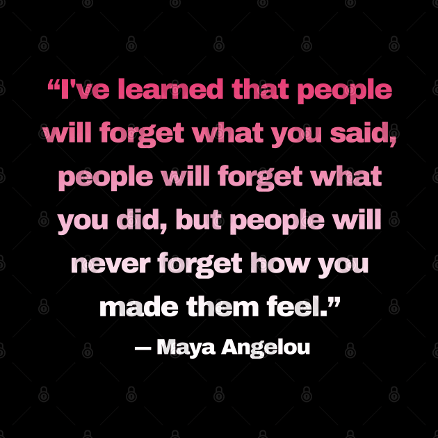 Quotes By Famous People - Maya Angelou by EunsooLee