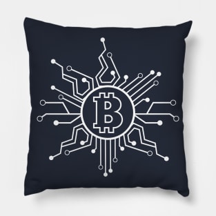 Bitcoin Crypto Blockchain technology Pillow