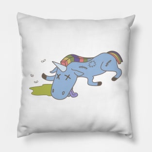 dead unicorn Pillow