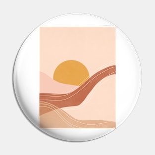 Abstract sunset painting 3.3 Pin