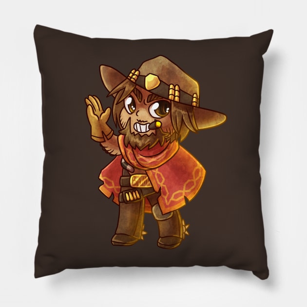 Jesse McCree Pillow by cometkins