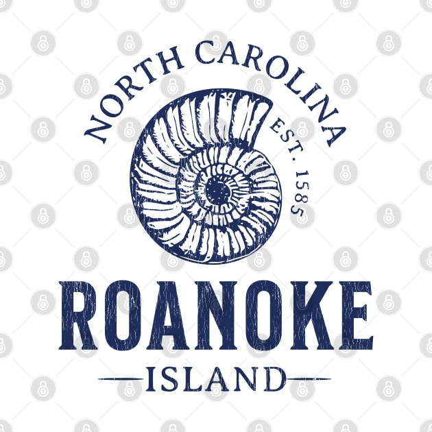 Roanoke Island, NC Summertime Vacationing Seashell by Contentarama