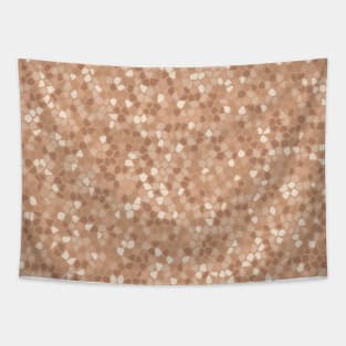 Rose Gold Shades Mosaic Pattern Tapestry