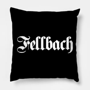 Fellbach written with gothic font Pillow