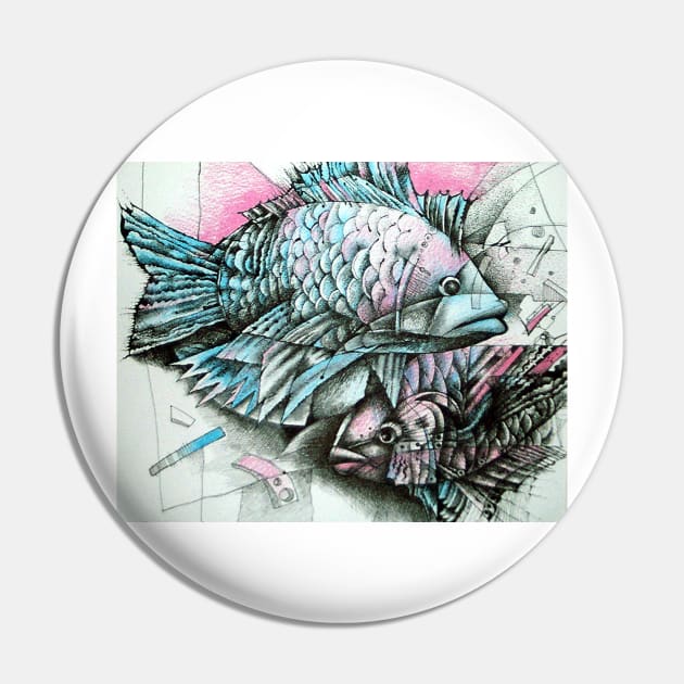 Fishes Pin by Elena Akopian