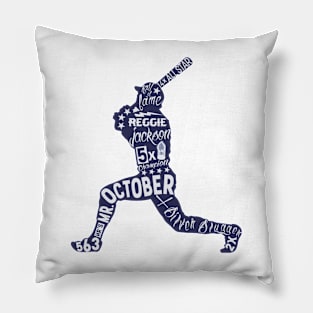 Reggie Jackson New York Y Letters Pillow