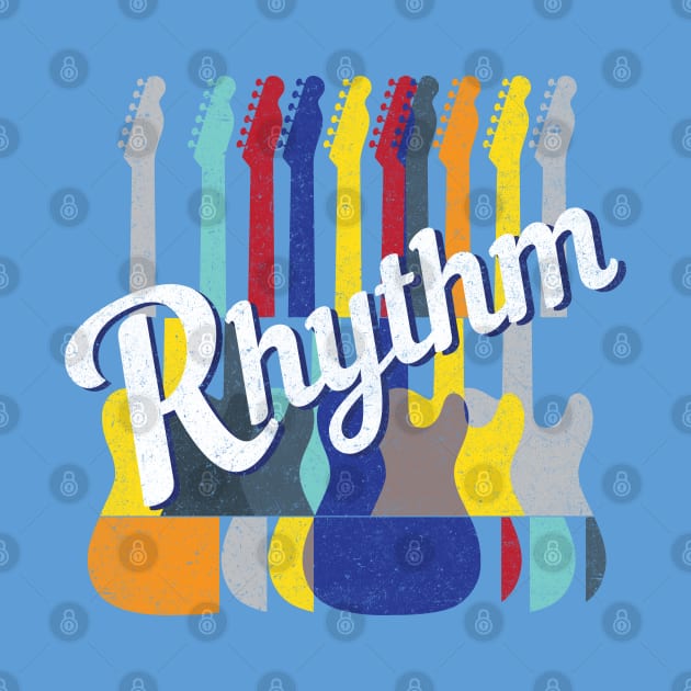 Rhythm Electric Guitars Retro Style by nightsworthy