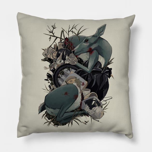 Pollution Pillow by MissLambsAnger