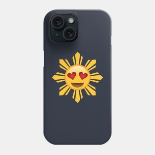 Filipino Sun Heart Eyes Emoji Phone Case