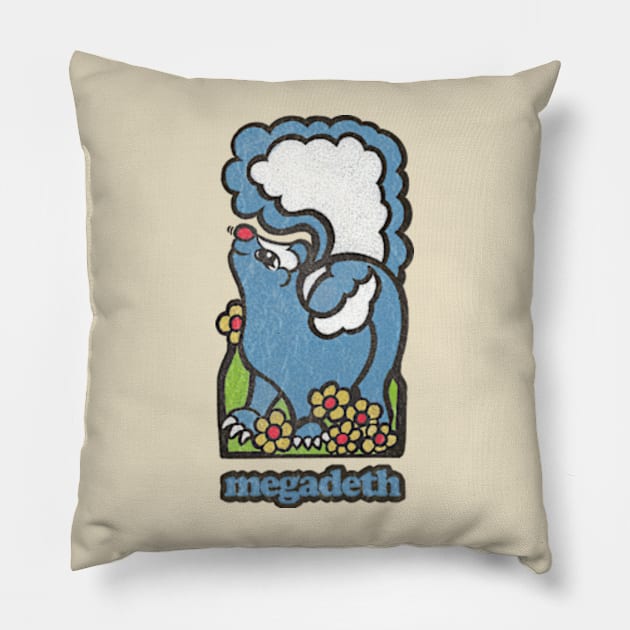 Megadeth † Humorous Twee Vintage Design Pillow by DankFutura