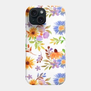 Scandinavian Summer Colorful Spring Flowers Phone Case