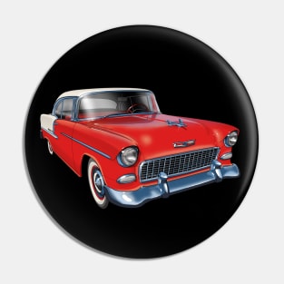 1955 Chevrolet in red Pin