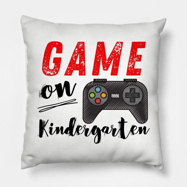 Game On Kindergarten Back to School Pillow by MalibuSun