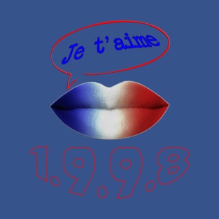 JE TAIME FRENCH KISS 1998 CHAMPION T-Shirt