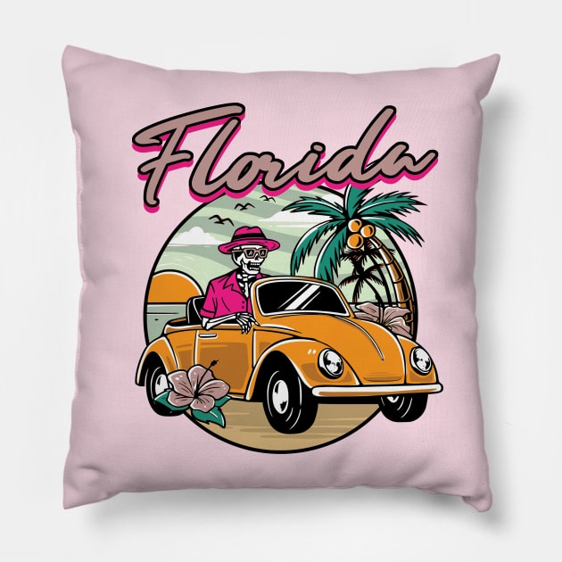 Florida Summer Pillow by YaiVargas