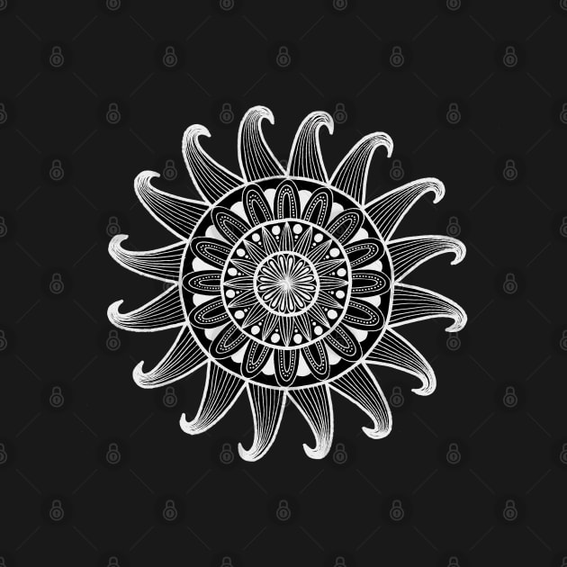 Black Sun Mandala by calenbundalas