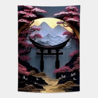 Japanese Torii epic gate Tapestry