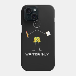 Funny Mens Writer Guy Phone Case