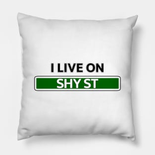 I live on Shy St Pillow