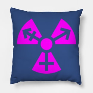 Trans Radiation - Fuchsia(-ish?) Pillow