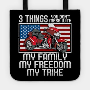 Motorcycle Trike American Biker Rules Tote