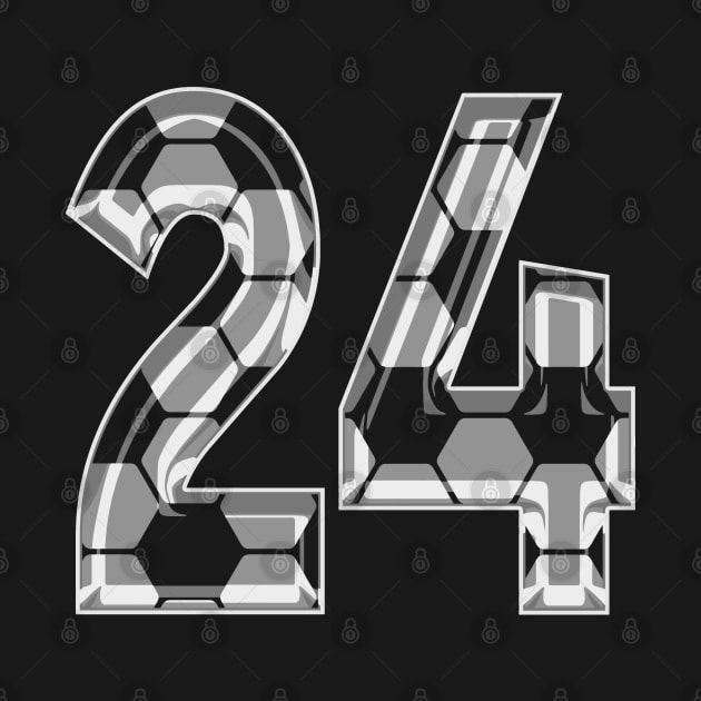 Soccer Number 24 Soccer Jersey #24 Soccer Mom Player Fan by TeeCreations