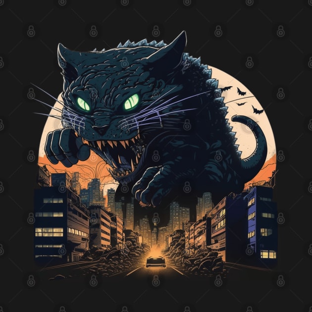 Attack of Kaiju Cat by Astroman_Joe