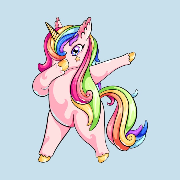 Dabbing unicorn by levinanas_art