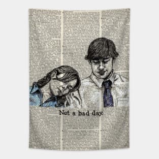 Pam and Jim "Not a bad day" Tapestry