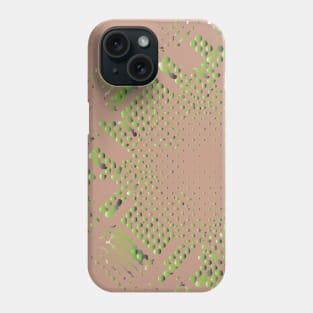 green dot gradation Phone Case