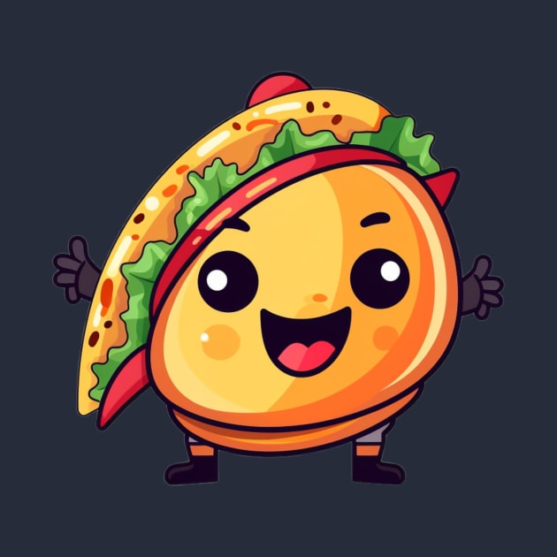 kawaii Taco T-Shirt cute potatofood funny by nonagobich