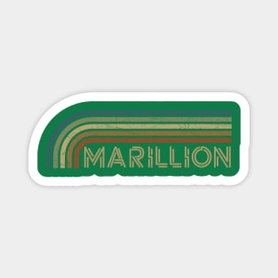 Marillion Retro Stripes Magnet