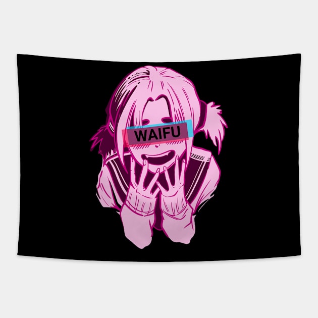 Manga shirt anime for girls Waifu Tapestry by Designs by Romeo