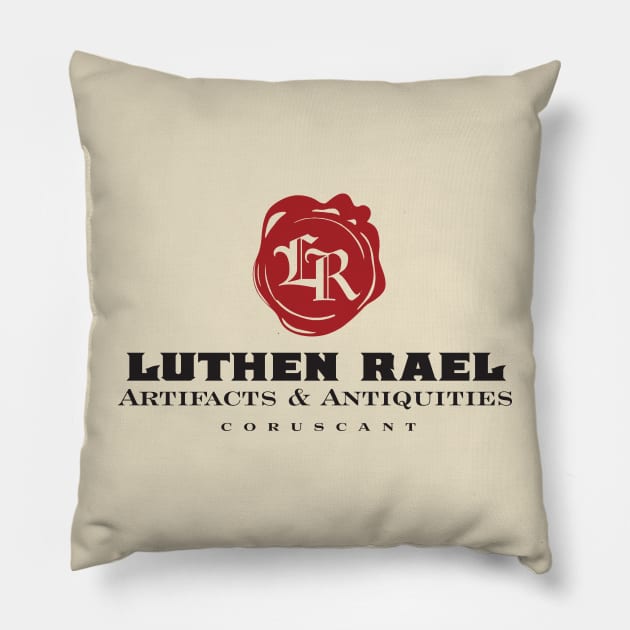 Luthen Rael Artifacts and Antiquities Pillow by MindsparkCreative