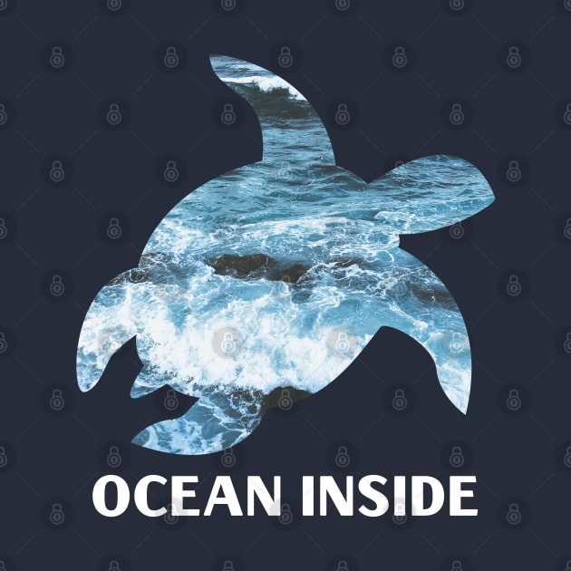 Ocean inside, sea turtle design by ArtfulTat