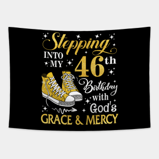 Stepping Into My 46th Birthday With God's Grace & Mercy Bday Tapestry