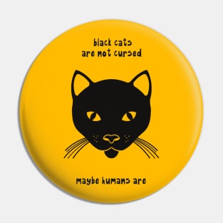 Black Cats Pin