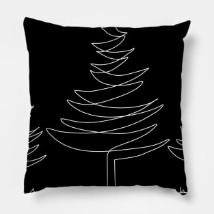 Single line trees Pillow