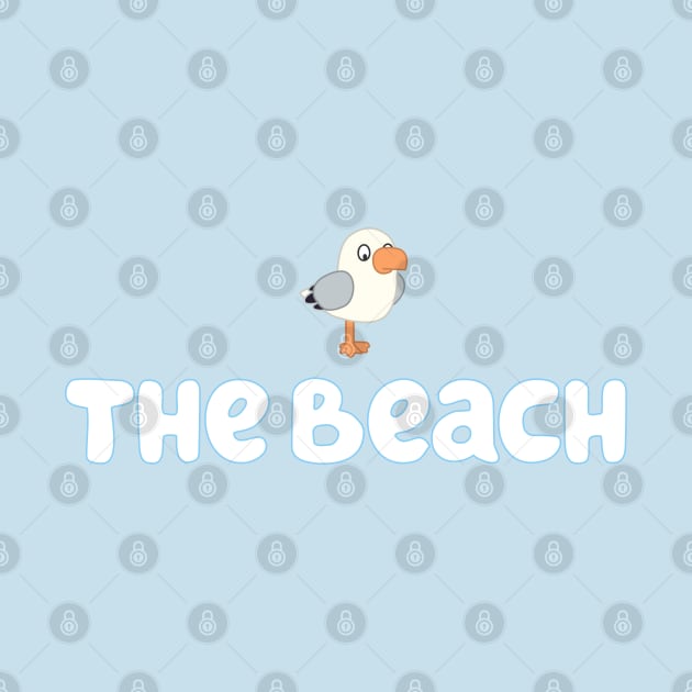 Bluey - The Beach by HighResPrints