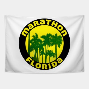 Marathon Florida Keys Beach Ocean Travel Vacation Palms Tapestry