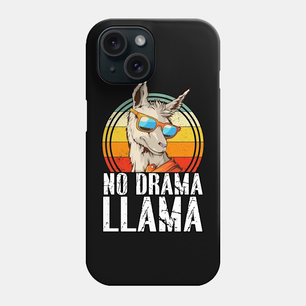 No Drama LLama Funny Phone Case by 365inspiracji