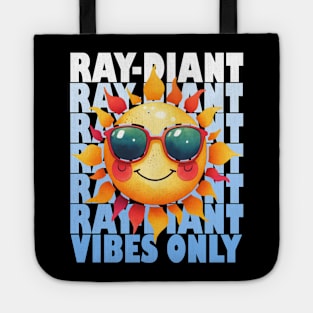 Sunny Smiles: Adorable Summer Sun with Sunglasses Tote